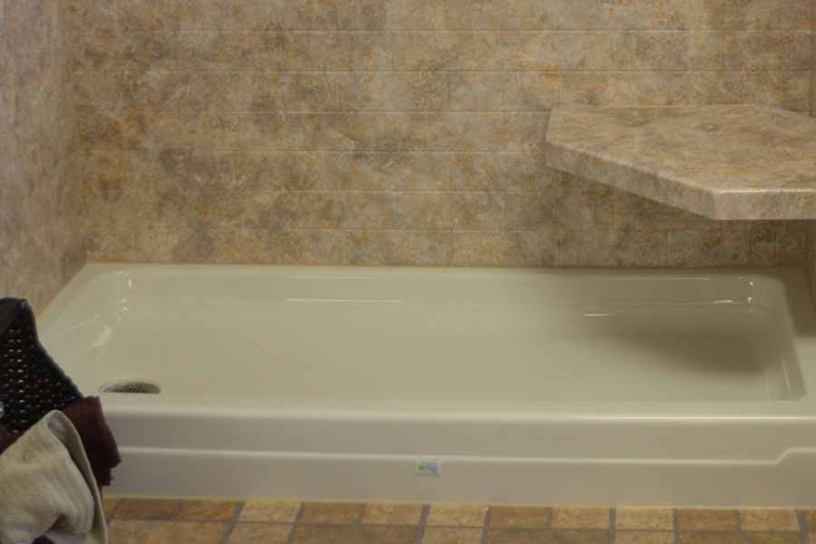 Seamless Tub to Shower Conversion